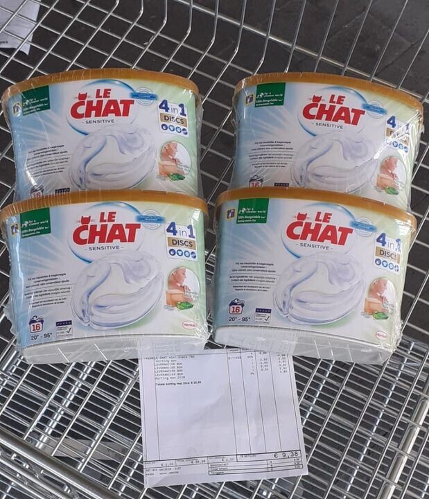 Le Chat Sensitive Gel - 4 x 33 Wasbeurten - Voordeelverpakking